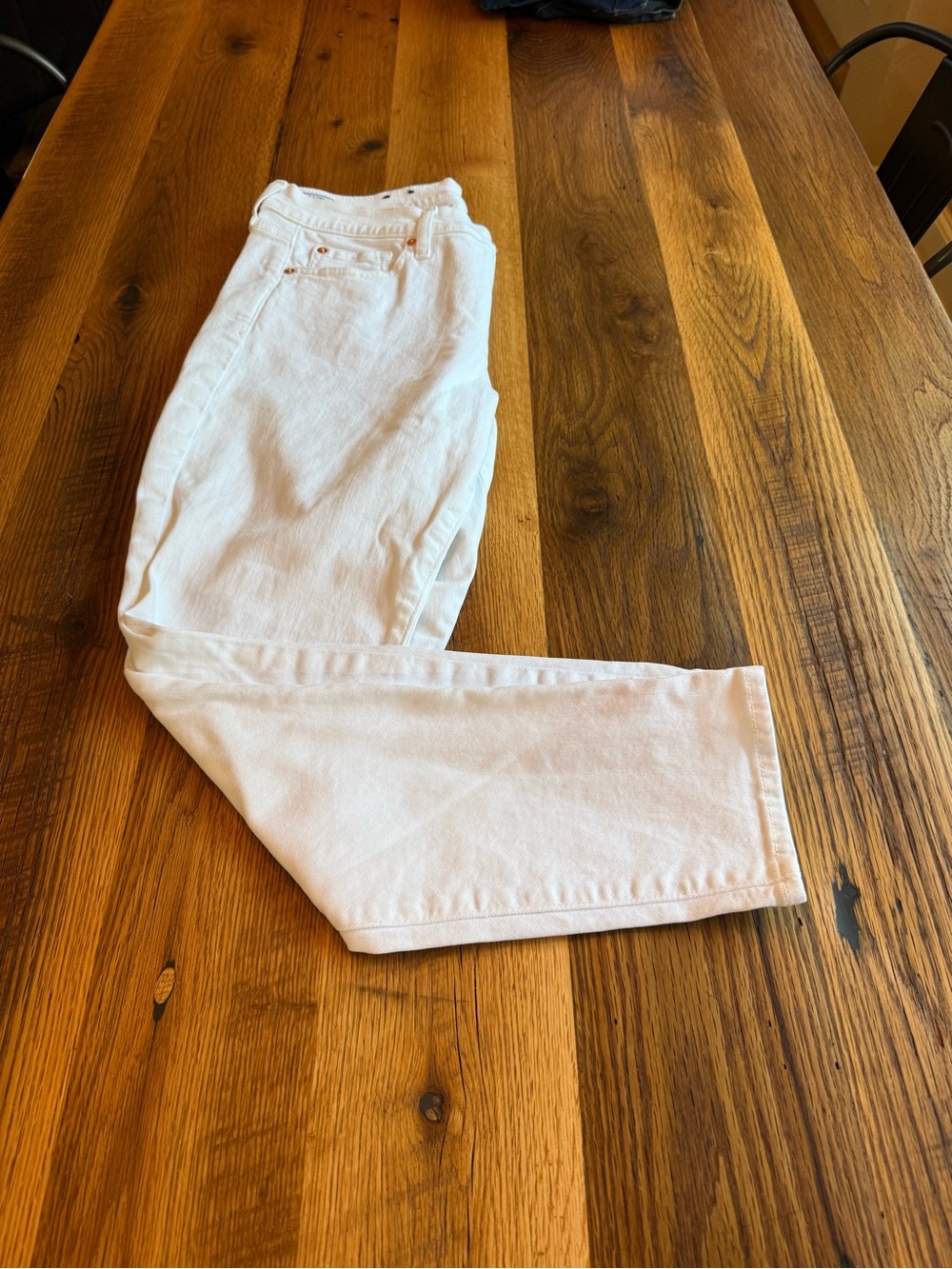 GAP White Straight-Leg Women's Jeans